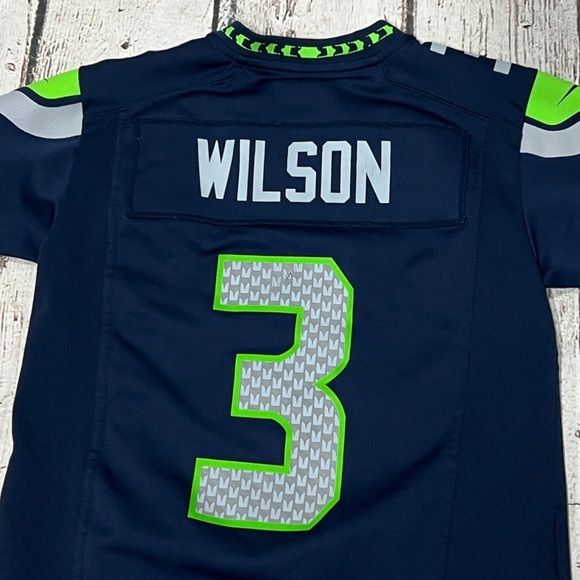 Russell Wilson Seattle Seahawks Nike NFL Football Youth Boys Kids Jersey - Picture 3 of 7